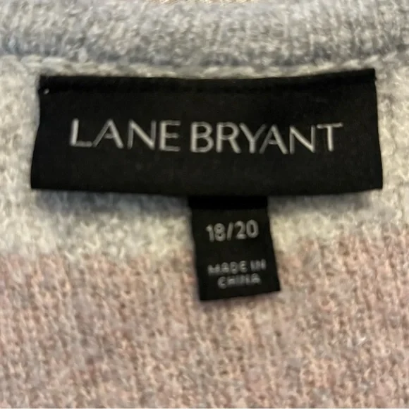 Lane Bryant Women’s Pink and Gray Plaid Cardigan - Picture 7 of 9